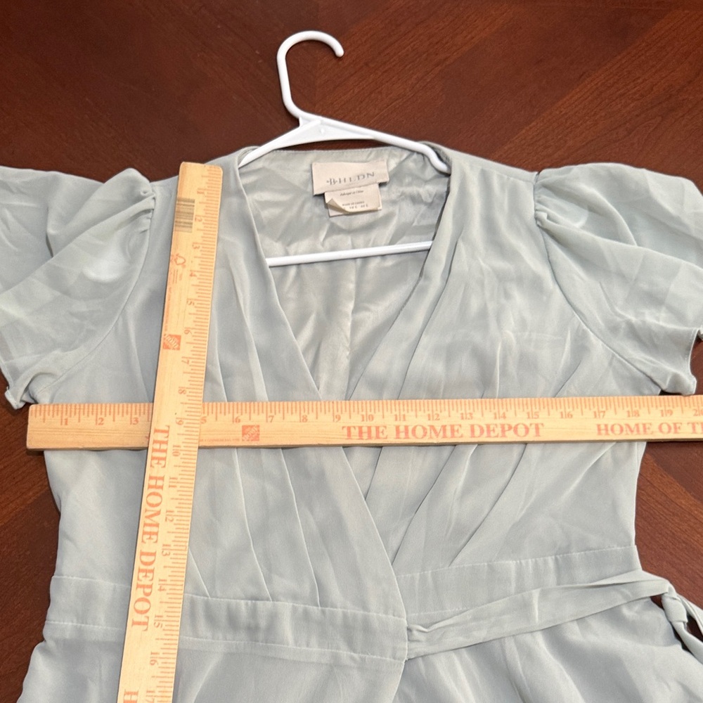 BHLDN Sage Green Maxi Wrap Dress - Picture 14 of 16